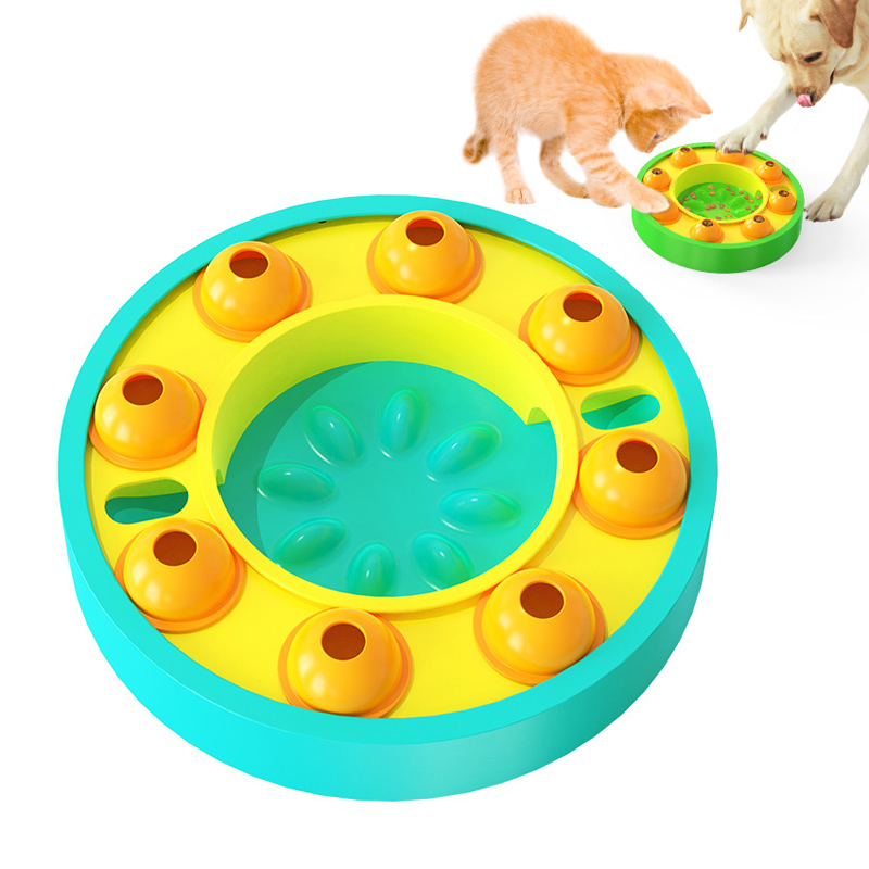 UFO-voerspeelgoed voor honden, voerbak voor huisdieren, snacks om educatieve voedselverstrekking te deponeren, IQ Chasing Auto Ball Thrower Interactive